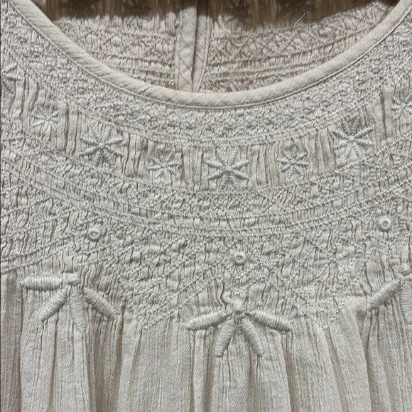 J. Jill Embroidered Cotton Gauze Blouse - Picture 3 of 5